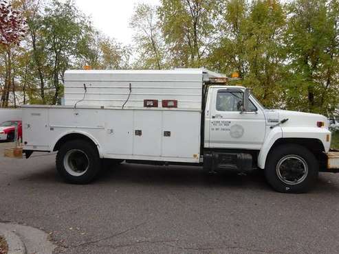 1993 Ford F800 Heavy Duty Work Service Truck Portable Air Compressor for sale in Bloomington, MN