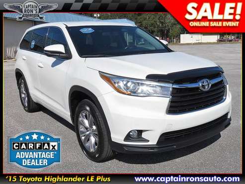 15 TOYOTA HIGHLANDER LE w/3rd Row, Leather, Power Liftgate, NICE! for sale in Saraland, AL