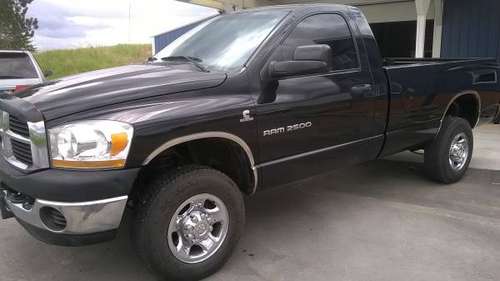 2006 Dodge 2500 Diesel with 5.9L HO Standard Cab and only 30K for sale in Fort Harrison, MT