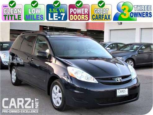 2007 Toyota Sienna LE 7 Passenger Clean Title 86K Miles Very Clean for sale in Escondido, CA