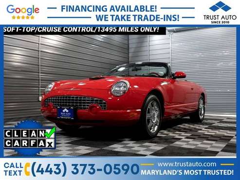 2005 Ford Thunderbird 50th Anniversary Soft-Top Convertible - cars & for sale in Sykesville, MD