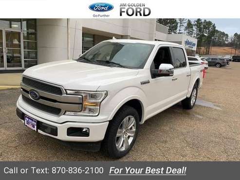 2018 Ford F 150 null pickup White Platinum - - by for sale in Camden, AR