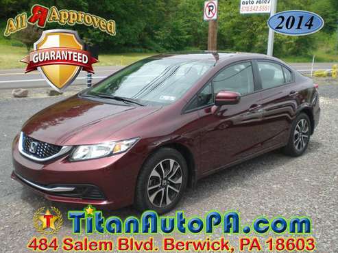 WE FINANCE 2014 Honda Civic EX *ONLY 18K mi* $2000 Down All R Approved for sale in Berwick, PA