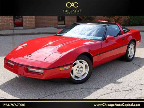 1988 CHEVY CORVETTE COUPE TARGA ONLY 25k-MILES RED/RED AUTO V8 for sale in Elgin, IL