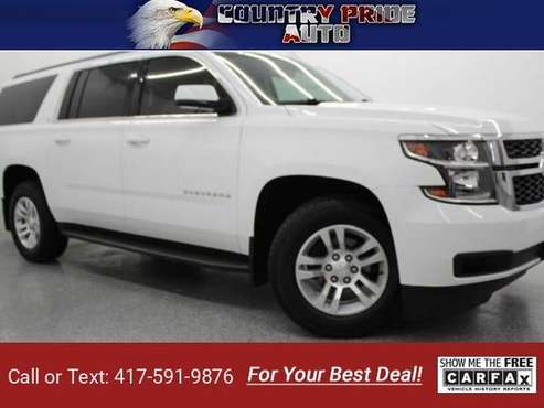 2015 Chevy CHEVROLET SUBURBAN LS 4WD suv WHITE - - by for sale in Farmington, MO