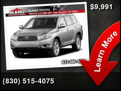 2010 Toyota Highlander Base - cars & trucks - by dealer - vehicle... for sale in San Antonio, TX