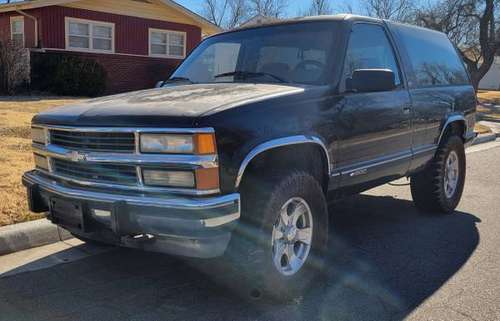 1994 Chevy Full Size Blazer 2 door Tahoe 4x4 Black for sale in Wichita, KS