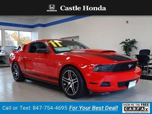 2011 Ford Mustang coupe Race Red for sale in Morton Grove, IL
