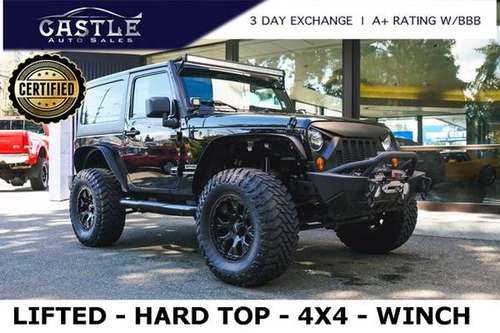 2013 Jeep Wrangler 4x4 4WD Certified SUV Sport Convertible - cars & for sale in Lynnwood, ID
