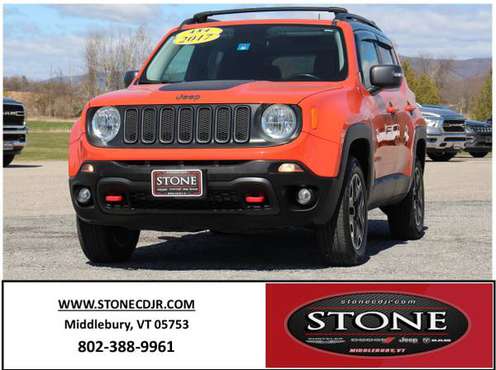 2017 JEEP RENEGADE TRAILHAWK - - by dealer - vehicle for sale in Middlebury, VT