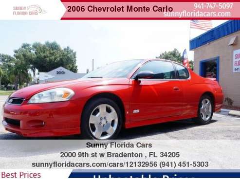 2006 Chevrolet Monte Carlo 2dr Cpe SS - We Finance Everybody!!! for sale in Bradenton, FL