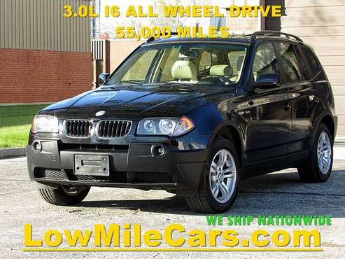 low miles AWD 2005 BMW X3 small SUV 55k - - by dealer for sale in Willowbrook, IL