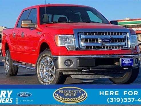 2013 Ford F150 XLT pickup Red - - by dealer - vehicle for sale in Iowa City, IA