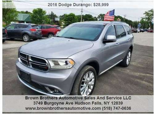 2016 Dodge Durango Limited AWD 4dr SUV 78954 Miles for sale in Hudson Falls, NY