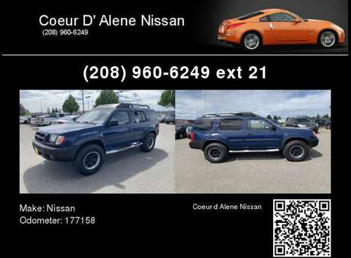 2001 Nissan Xterra - - by dealer - vehicle automotive for sale in Coeur d'Alene, WA