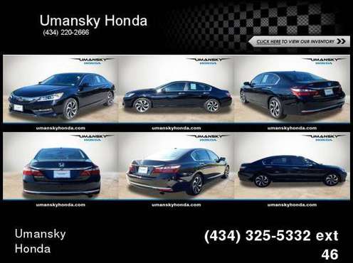 2016 Honda Accord EX-L w/Navigation and Honda Sensing Call Today for for sale in Charlottesville, VA