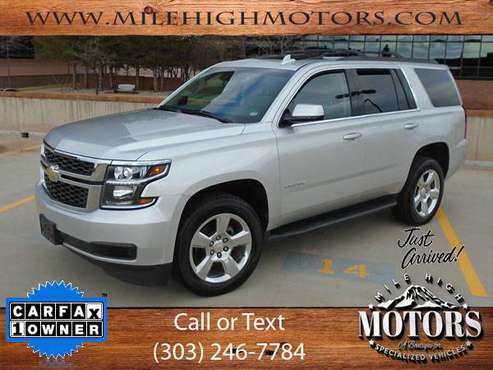 2016 Chevrolet Tahoe LT 7 Passeng Captains Chairs Nav DVD Sunroof for sale in Aurora, NM