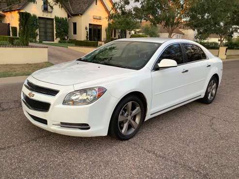 2012 CHEVY MALIBU LT - WHITE - CLEAN - RUNS GREAT - COLD AIR -WARRANTY for sale in Glendale, AZ