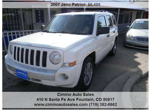 2007 Jeep Patriot Limited 4x4 4dr SUV 135578 Miles - cars & trucks -... for sale in Fountain, CO