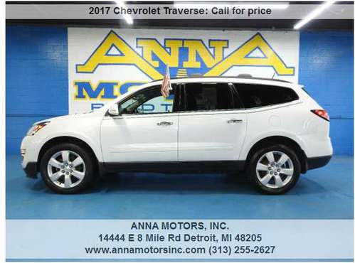 2017 CHEVROLET TRAVERSE LT, $00*DN AVAILABLE-APPLY ONLINE OR CALL... for sale in Detroit, MI