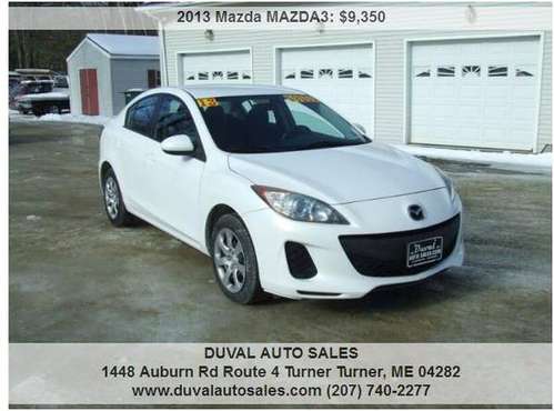 2013 Mazda MAZDA3 i Sport 4dr Sedan 6A 117880 Miles for sale in Turner, ME