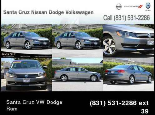 2013 Volkswagen Passat 2.5 SE 4D Sedan for sale in Santa Cruz, CA