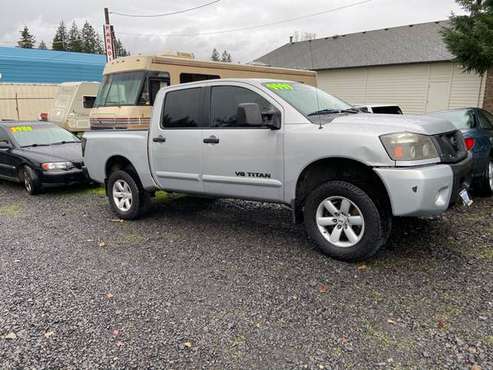 2010 Nissan Titan 4WD Crew Cab SWB PRO-4X - cars & trucks - by... for sale in Sweet Home, OR