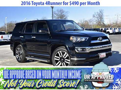 Get a 2016 Toyota 4Runner for $490/mo BAD CREDIT NO PROBLEM - cars &... for sale in Palatine, IL