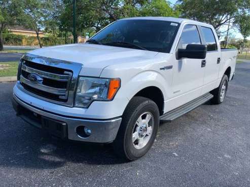 2014 FORD F150 CLEAN TITLE 1 OWNER READY FOR WORKCREW CAB 4*4 for sale in Hollywood, FL