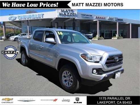 2016 Toyota Tacoma truck SR5 (Silver Sky Metallic) for sale in Lakeport, CA