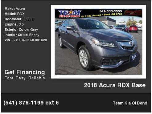 2018 Acura RDX Base - - by dealer - vehicle automotive for sale in Bend, OR