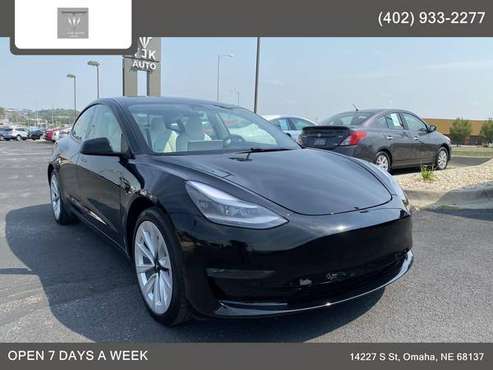 2021 Tesla Model 3 Long Range Sedan 4D - TJK AUTO for sale in Omaha, SD