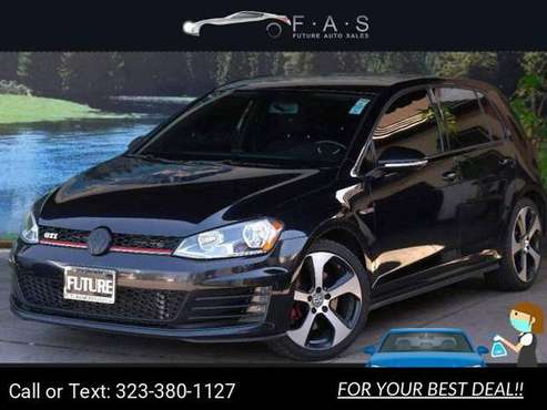 2017 VW Volkswagen Golf GTI S hatchback Deep Black Pearl - cars & for sale in Glendale, CA