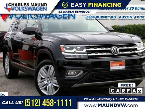 2018 Volkswagen Atlas SEL Premium 4Motion AWD FOR ONLY $700/mo! -... for sale in Austin, TX