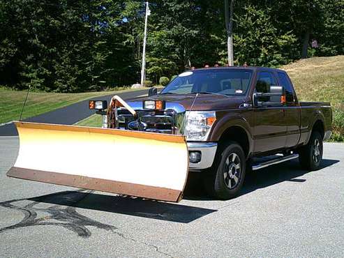 ** 2011 FORD F-250 SUPER DUTY LARIAT 4X4 FISHER MM2 8 FOOT PLOW! ** for sale in Plaistow, ME