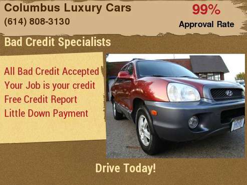 2003 Hyundai Santa Fe 4dr GLS 4WD Auto 2.7L V6 Finance Made Easy... for sale in Columbus, OH