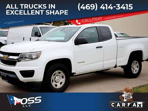 2016 Chevrolet Colorado Work Truck 4x2Extended Cab 6 ft LB FOR ONLY for sale in Forney, TX