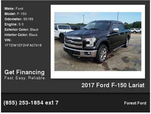 2017 Ford F-150 Lariat - - by dealer - vehicle for sale in Forest, MS