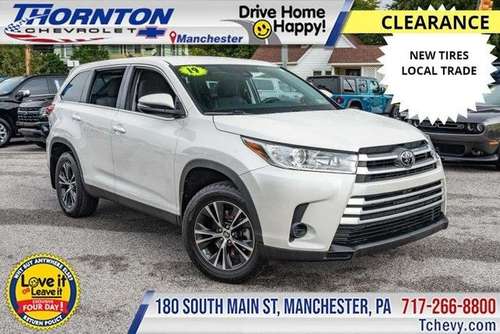 2019 Toyota Highlander LE for sale in Manchester, PA