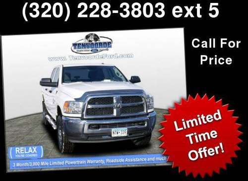 2017 RAM 2500 Tradesman 0 Down Delivers! - - by for sale in ST Cloud, MN