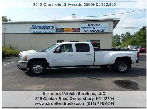 2012 Chevy Silverado 3500HD 4x4 LTZ (Streeters Open Sunday 10-2) for sale in queensbury, NY