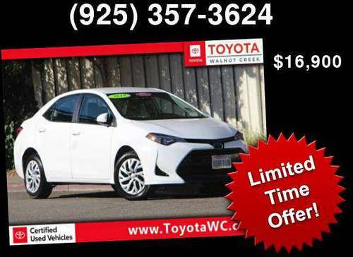 2018 Toyota Corolla *Call for availability for sale in ToyotaWalnutCreek.com, CA