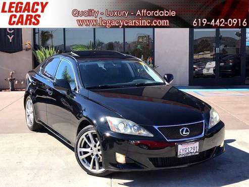 2008 Lexus IS 250 MANUAL TRANS. w/ SUNROOF - FINANCING AVAILABLE! for sale in El Cajon, CA