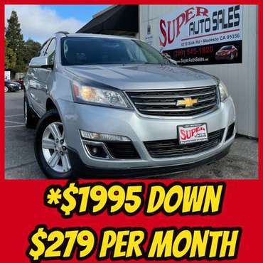 1995 Down & 279 Per Month on this ROOMY 2013 CHEVROLET TRAVERSE for sale in Modesto, CA