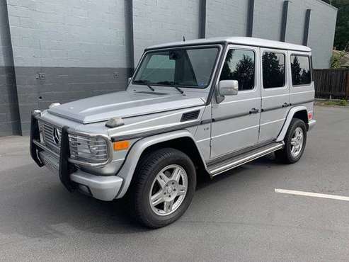 Silver 2003 Mercedes-Benz G-Class G 500 AWD 4MATIC 4dr SUV Traction Co for sale in Lynnwood, WA