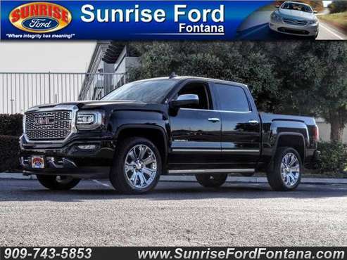 2017 GMC Sierra WD CREW CAB . DENALI * CALL TODAY .. DRIVE TODAY!... for sale in Fontana, CA
