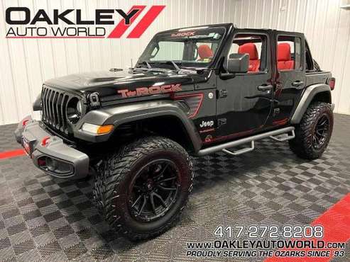 2019 Jeep Wrangler Unlimited T-ROCK Sport 4x4 suv Black - cars & for sale in Branson West, MO