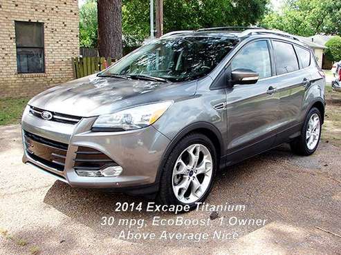 2014 Escape TITANIUM, 1 Owner, 30 mpg, All The Toys, EcoBoost for sale in Quitman, TX