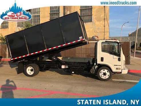 2015 ISUZU NRR 16FT DUMP TRUCK GARBAGE REMOVAL DEMOLITION TRU-new jers for sale in STATEN ISLAND, NY