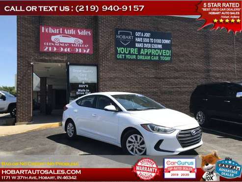 2017 HYUNDAI ELANTRA SE $500-$1000 MINIMUM DOWN PAYMENT!! CALL OR... for sale in Hobart, IL